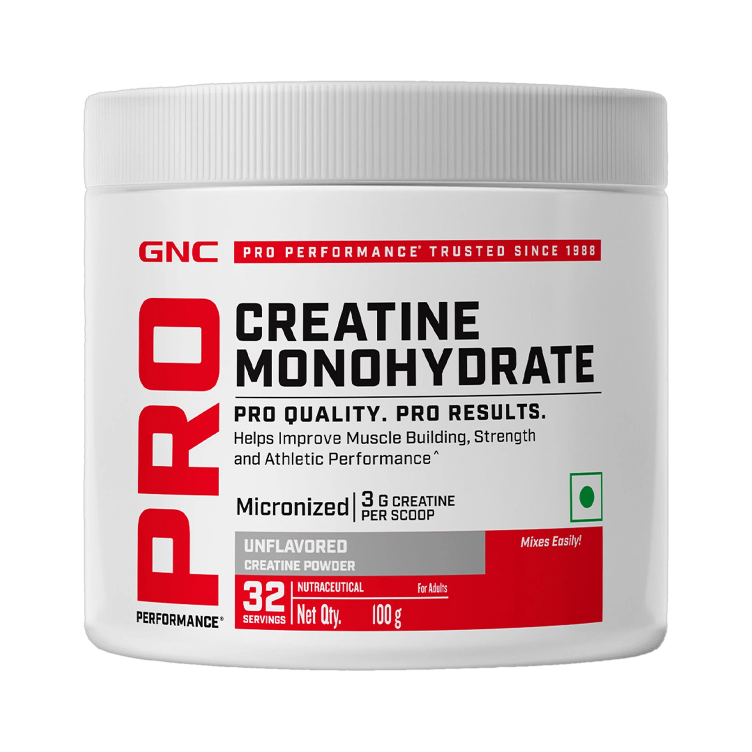 GNC Pro Performance Creatine Monohydrate 3000 mg (250gm) (Unflavored) Creatine  (250 g, UNFLAVOURED)