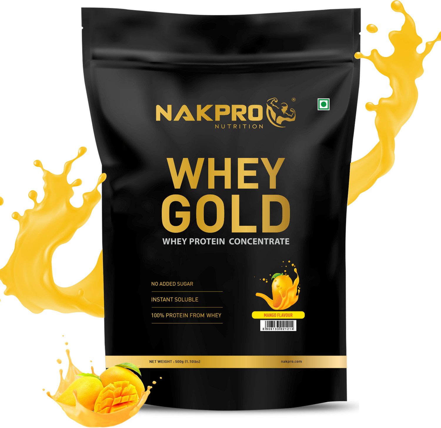 Image of Nakpro GOLD 100% Whey Protein Concentrate Supplement Powder Whey Protein