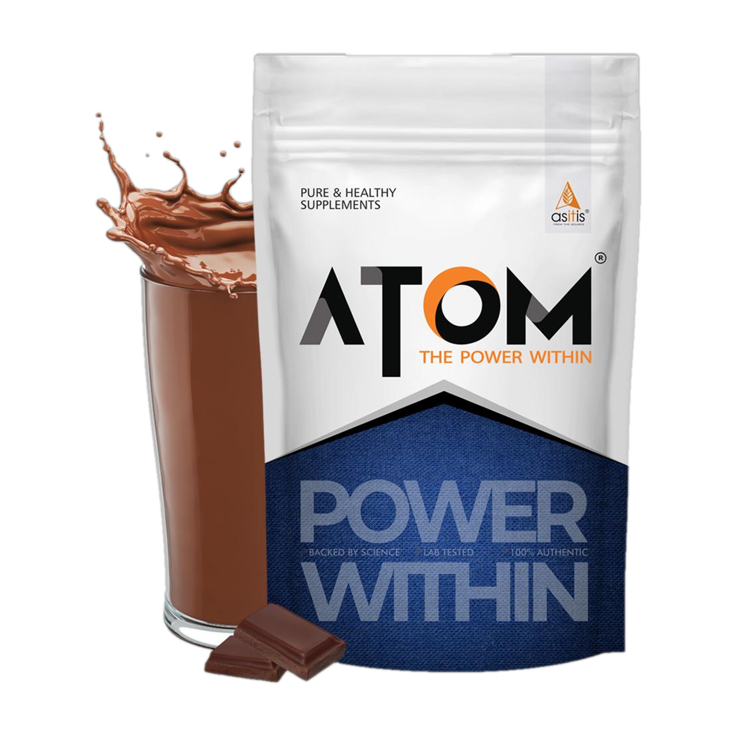 AS-IT-IS Nutrition ATOM Weight Gainer 1kg | 61.1g Carbs & 8.8g Proteins | Weight Gainers/Mass Gainers