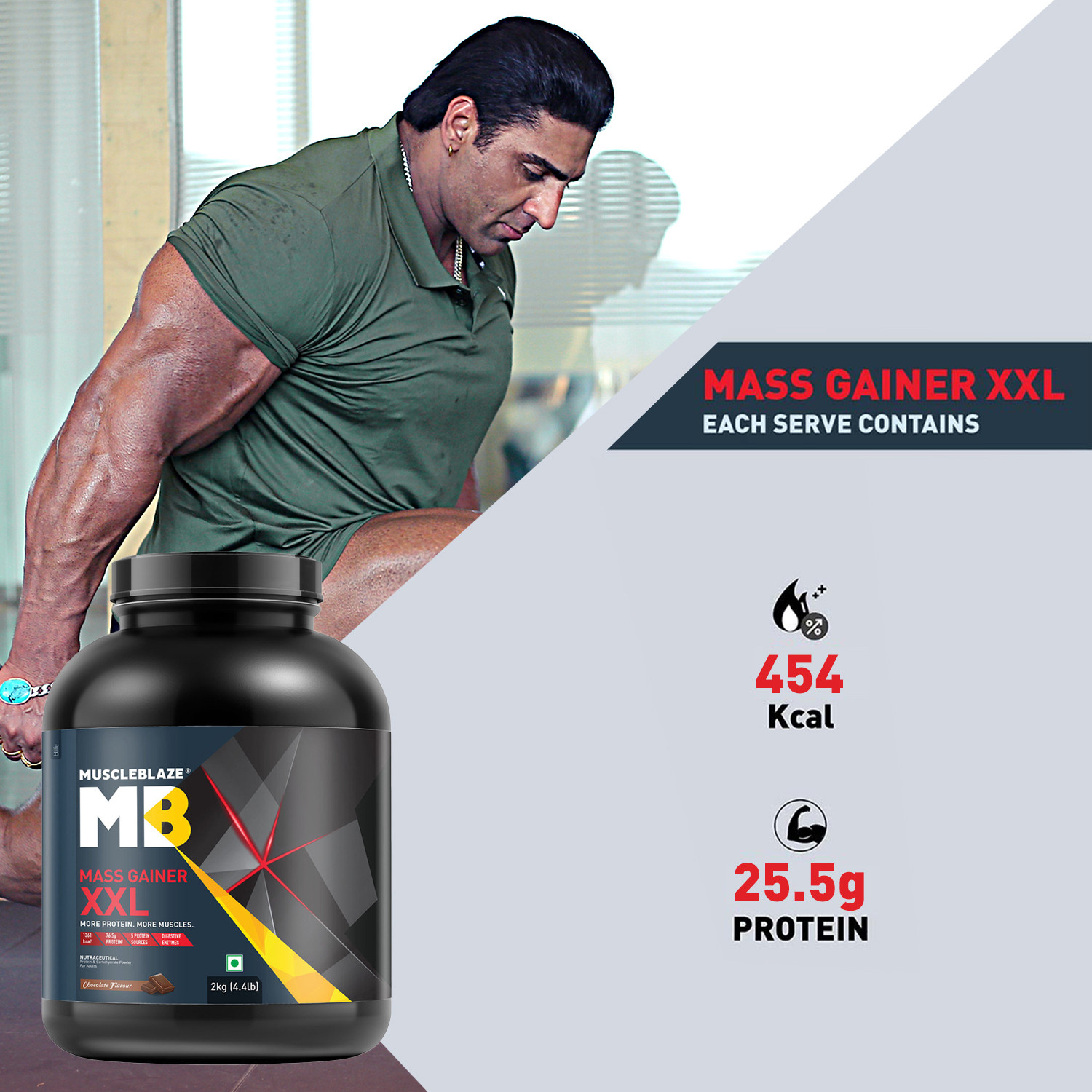 Image of MUSCLEBLAZE XXL Weight Gainers /Mass Gainers