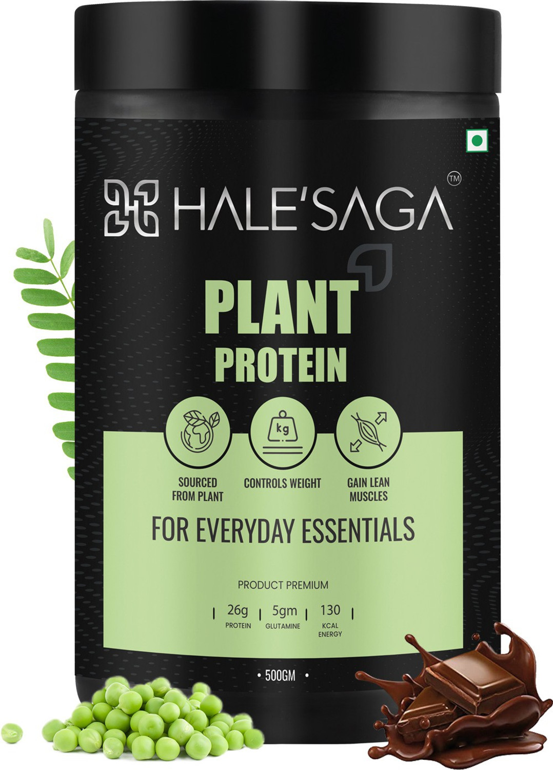 Image of Halesaga Plant Protein Powder 2KG, 100% Pure Vegan Plant Based Protein for Body Building Plant-Based Protein