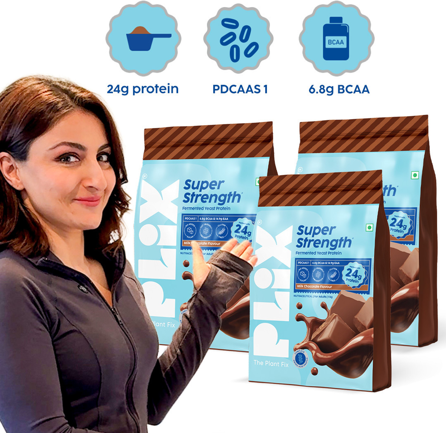 Image of redo Chocolate Plant Protein Powder | Pea & Brown Rice Blend Plant-Based Protein (1000 g, Chocolate)