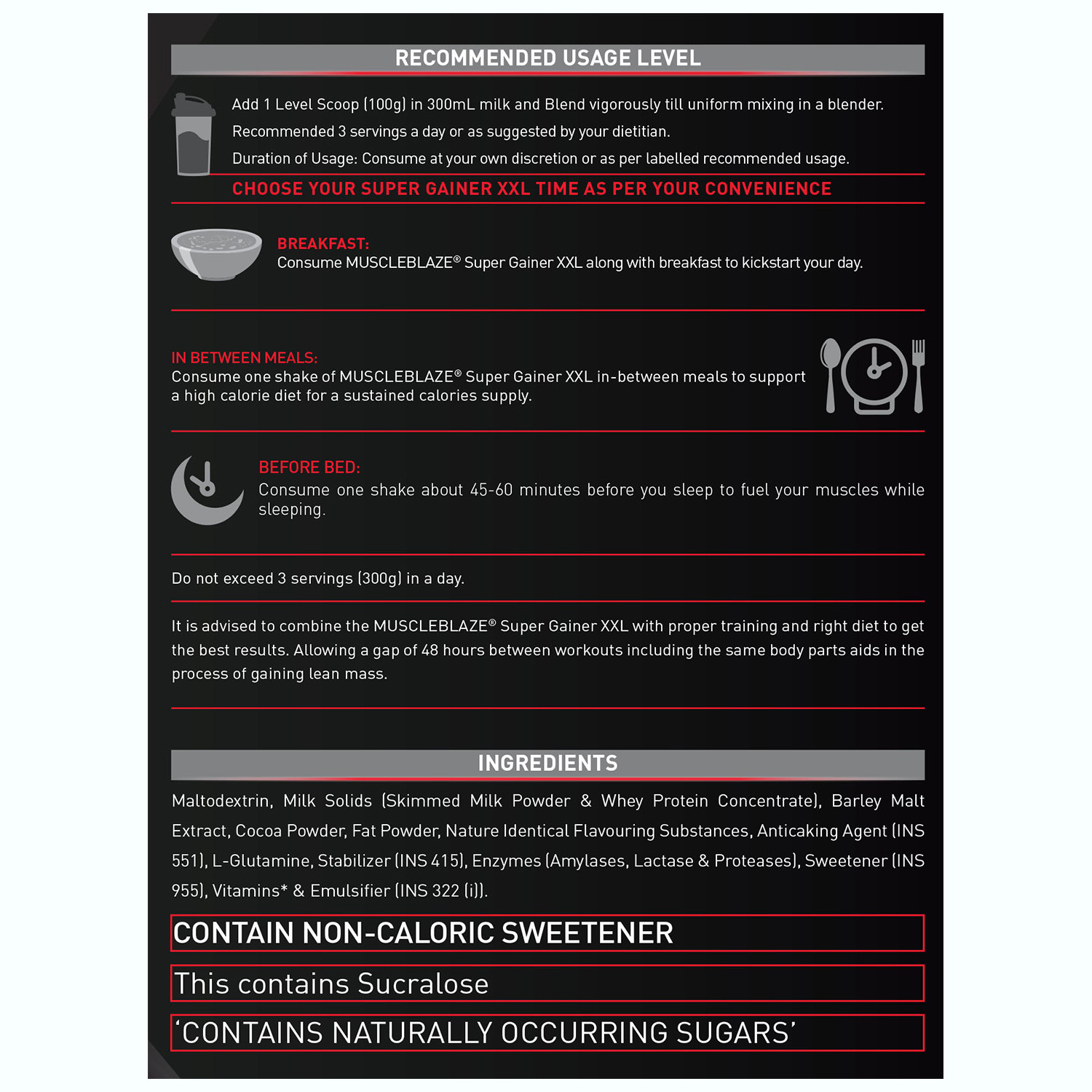 Image of MUSCLEBLAZE Super XXL, For Muscle Weight Gainers /Mass Gainers