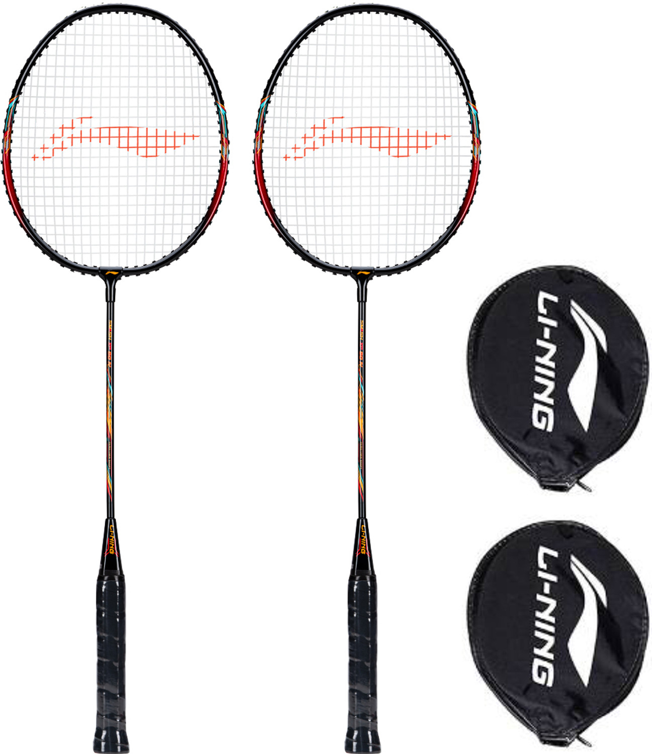 LI-NING XP-60-IV Black, Pink Strung Badminton Racquet  (Pack of: 2, 86 g)