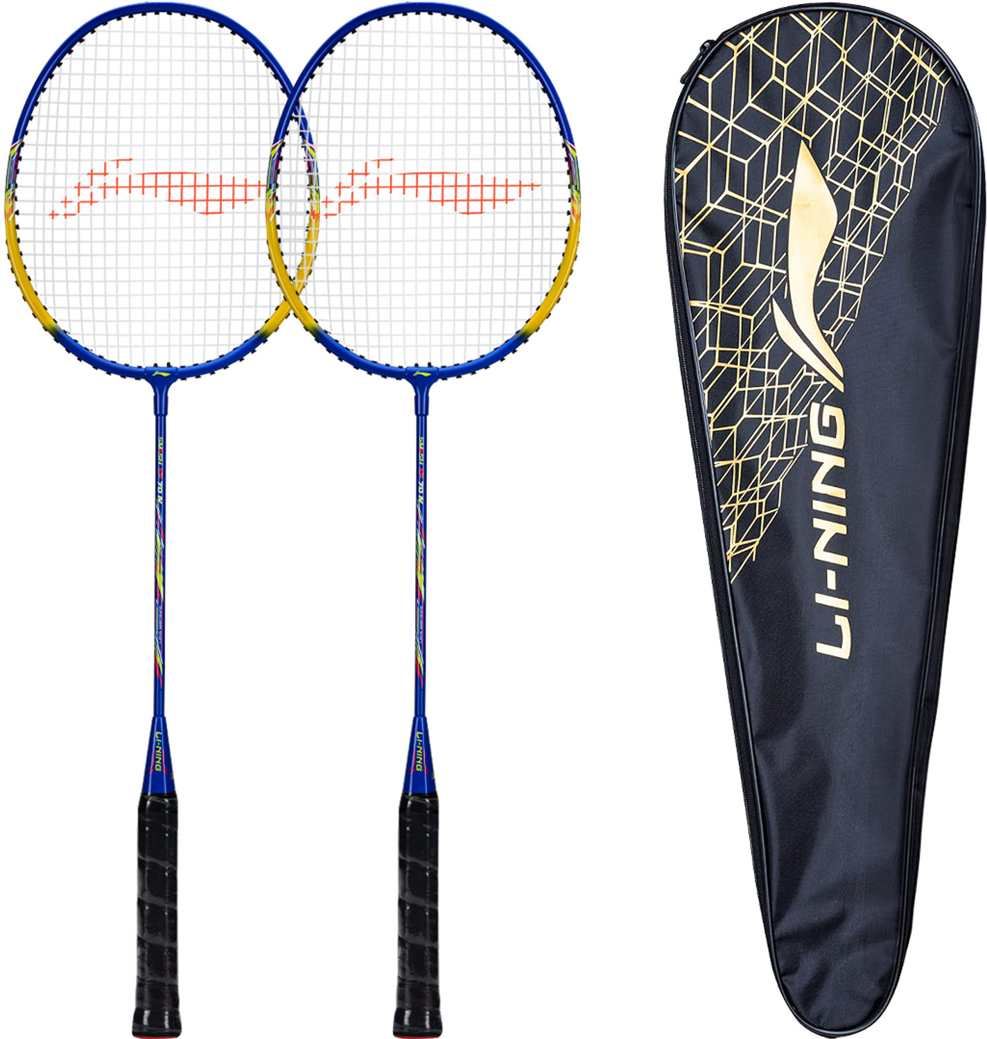 Li-Ning Smash XP 70 IV Badminton Racket Set of 2 – Black/Gold