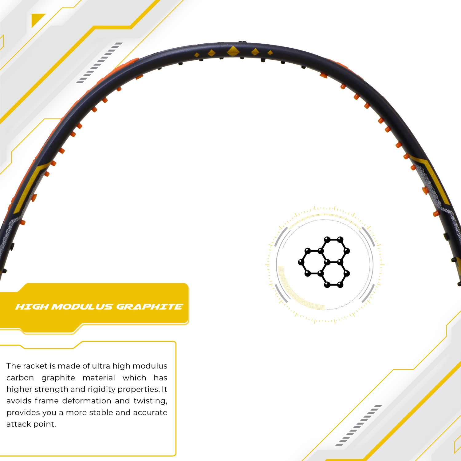 Image of apacs Finapi 232 Xtra Power (40 LBS, 40T Extra Strong Graphite) Blue, Gold Unstrung Badminton Racquet