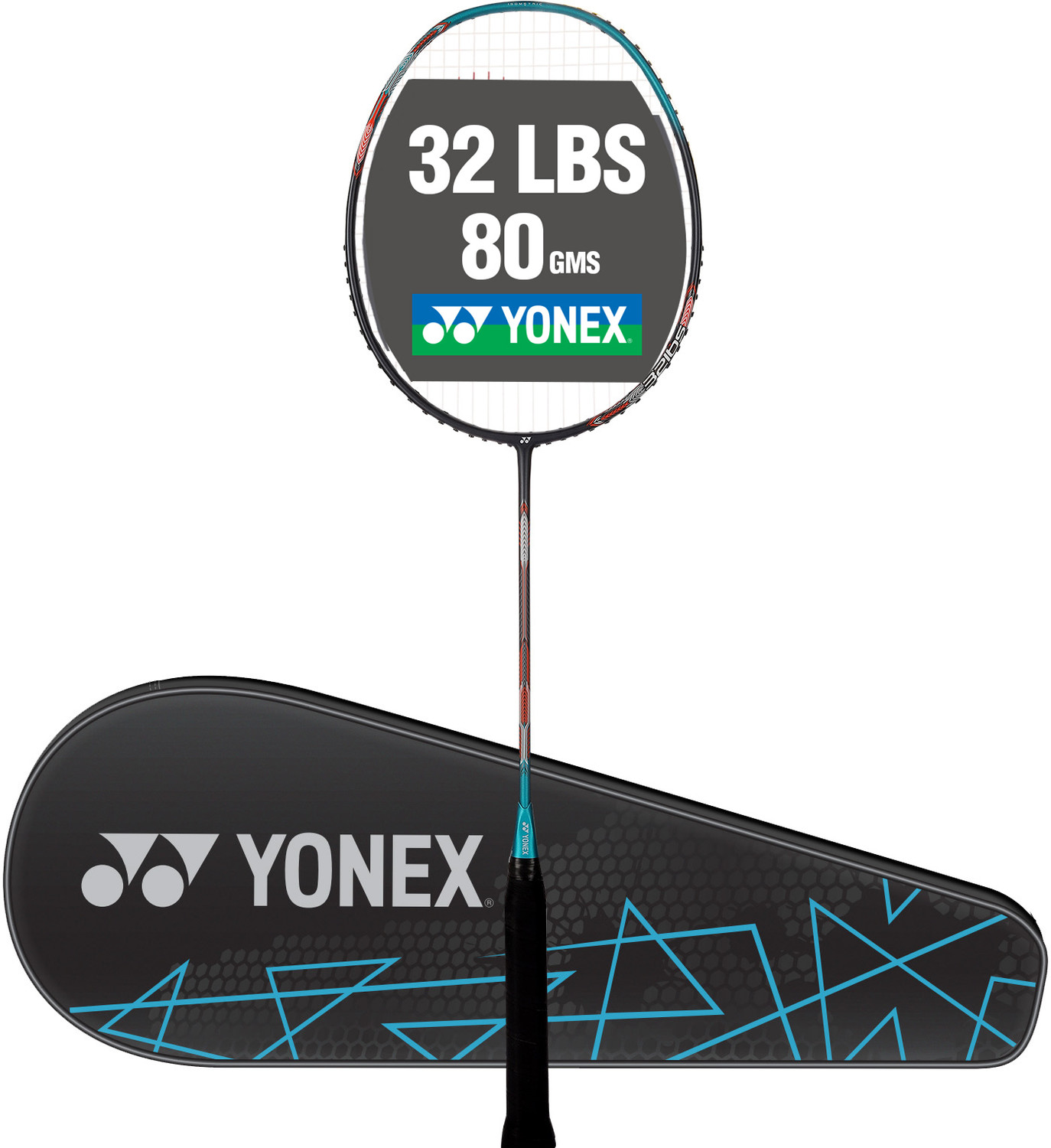 YONEX Astrox Attack 9 (Made In India, 32lbs) Green Strung Badminton Racquet