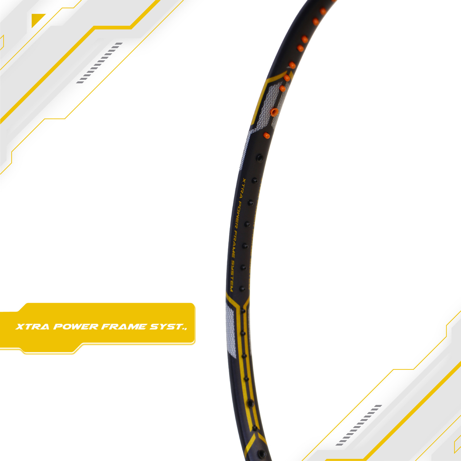 Image of apacs Finapi 232 Xtra Power (40 LBS, 40T Extra Strong Graphite) Blue, Gold Unstrung Badminton Racquet