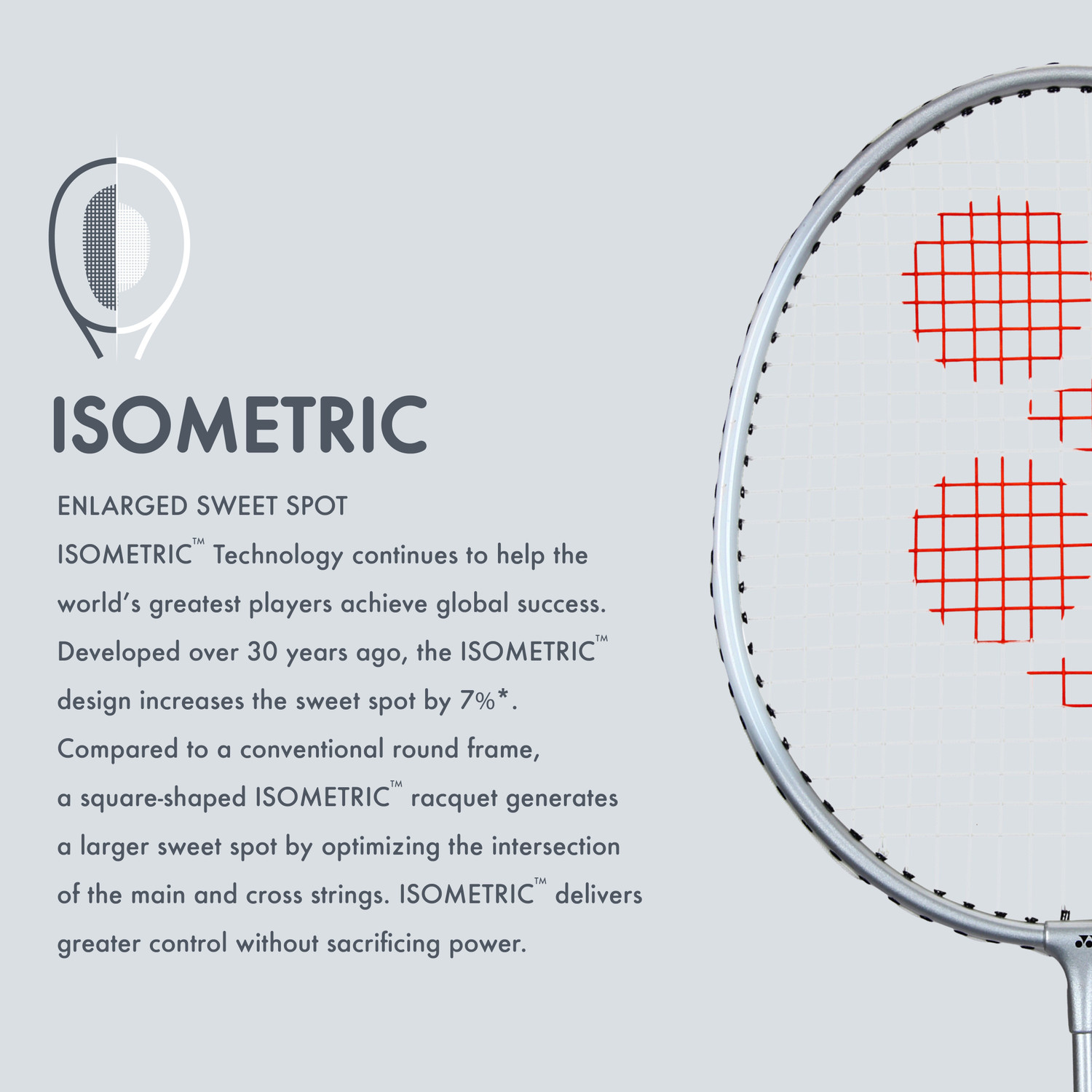 Image of YONEX GR 303 F Grey Strung Badminton Racquet