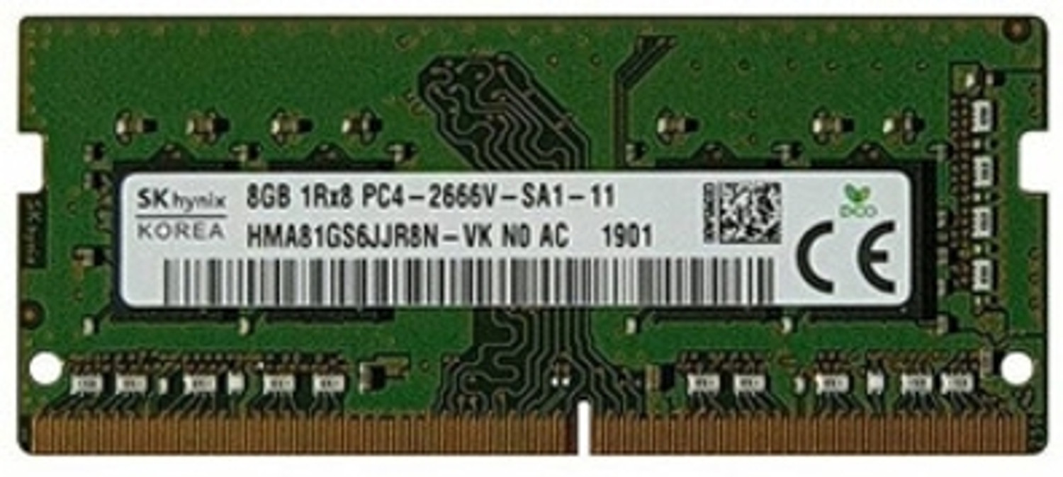 Image of Sk Hynix DDR4-3200 ,260 PIN SODIMM, 1.2V, CL 19 Laptop Ram Memory Module DDR4 16 GB (Dual Channel) Laptop (HMA82GS6DJR8N-XN)