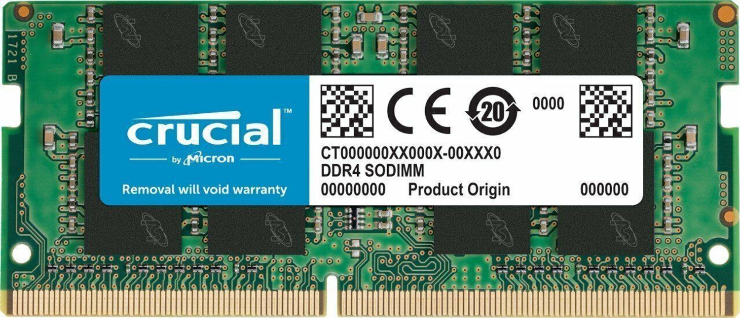 Crucial DDR4 16GB 2666MHz 260-Pin SODIMM Laptop Memory Works in 2400mh