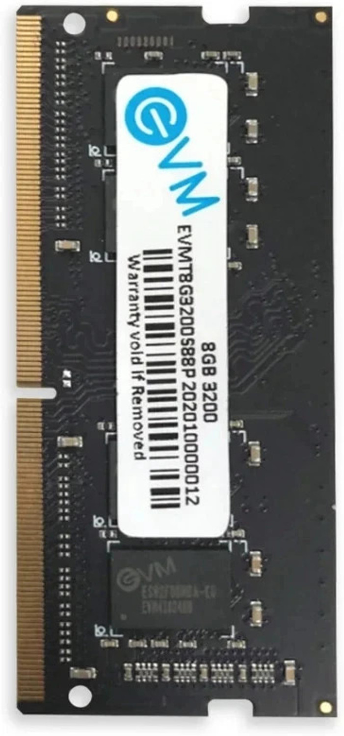 EVM LAPTOP RAM DDR4 8 GB (Quad Channel) Laptop LAPTOP RAM (8GB DDR4 LAPTOP RAM 3200mhz)