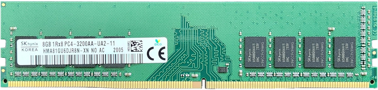 Image of Sk Hynix 2666 MHZ DDR4 8 GB (Dual Channel) PC, Server (Hynix 2666Mhz DDR4 8GB RAM) (Green)