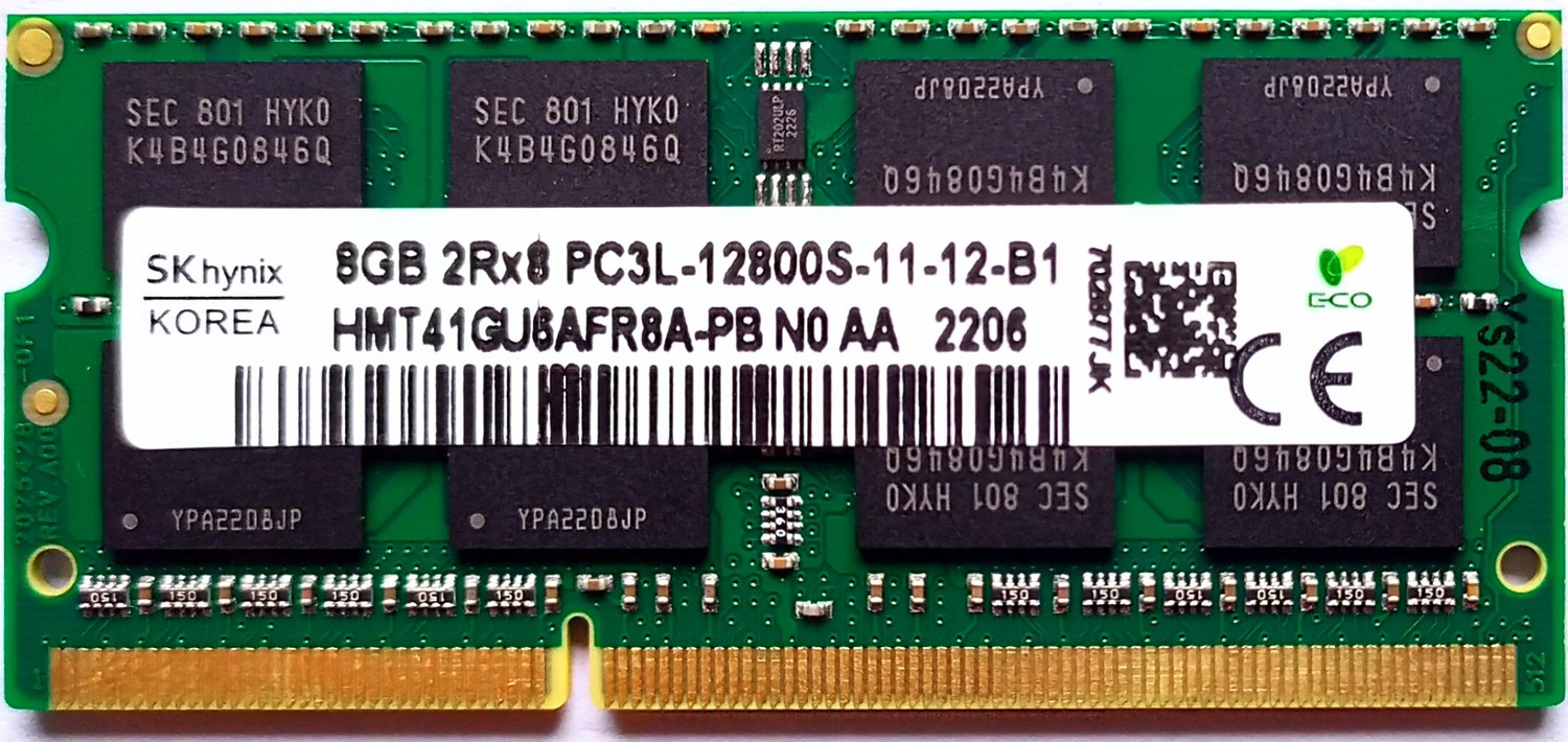 Image of Sk Hynix DDR4-3200 ,260 PIN SODIMM, 1.2V, CL 19 Laptop Ram Memory Module DDR4 16 GB (Dual Channel) Laptop (HMA82GS6DJR8N-XN)