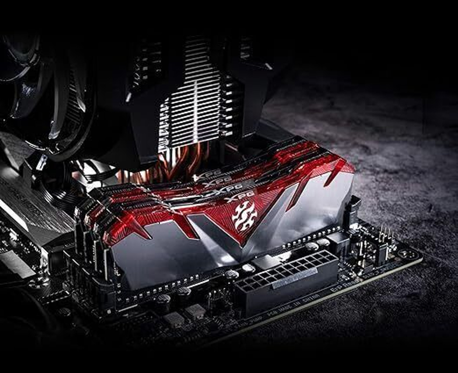 Image of XPG GAMMIX D30 3200Mhz DDR4 16 GB (Single Channel) PC DRAM (AX4U3200316G16ASR30) (Red and Grey)