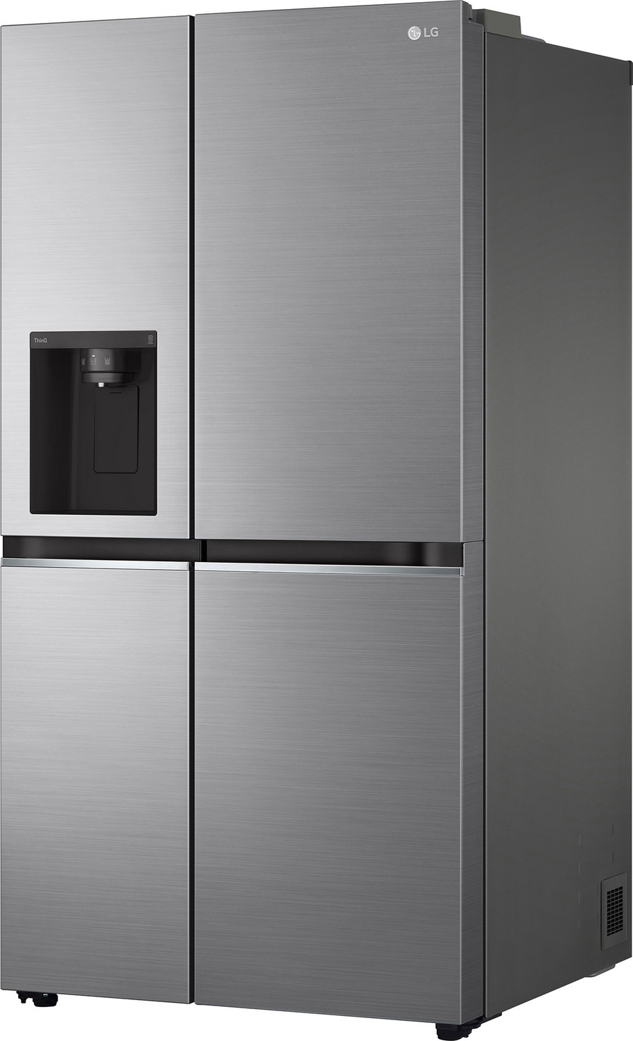 Image of LG 674 L Frost Free Side by Side Refrigerator with Smart Inverter Compressor ThinQ (Wi-Fi)� | DoorCooling+, Hygiene Fresh+, Water and Ice Dispenser (Platinum Silver III, GC-L257SL4L)
