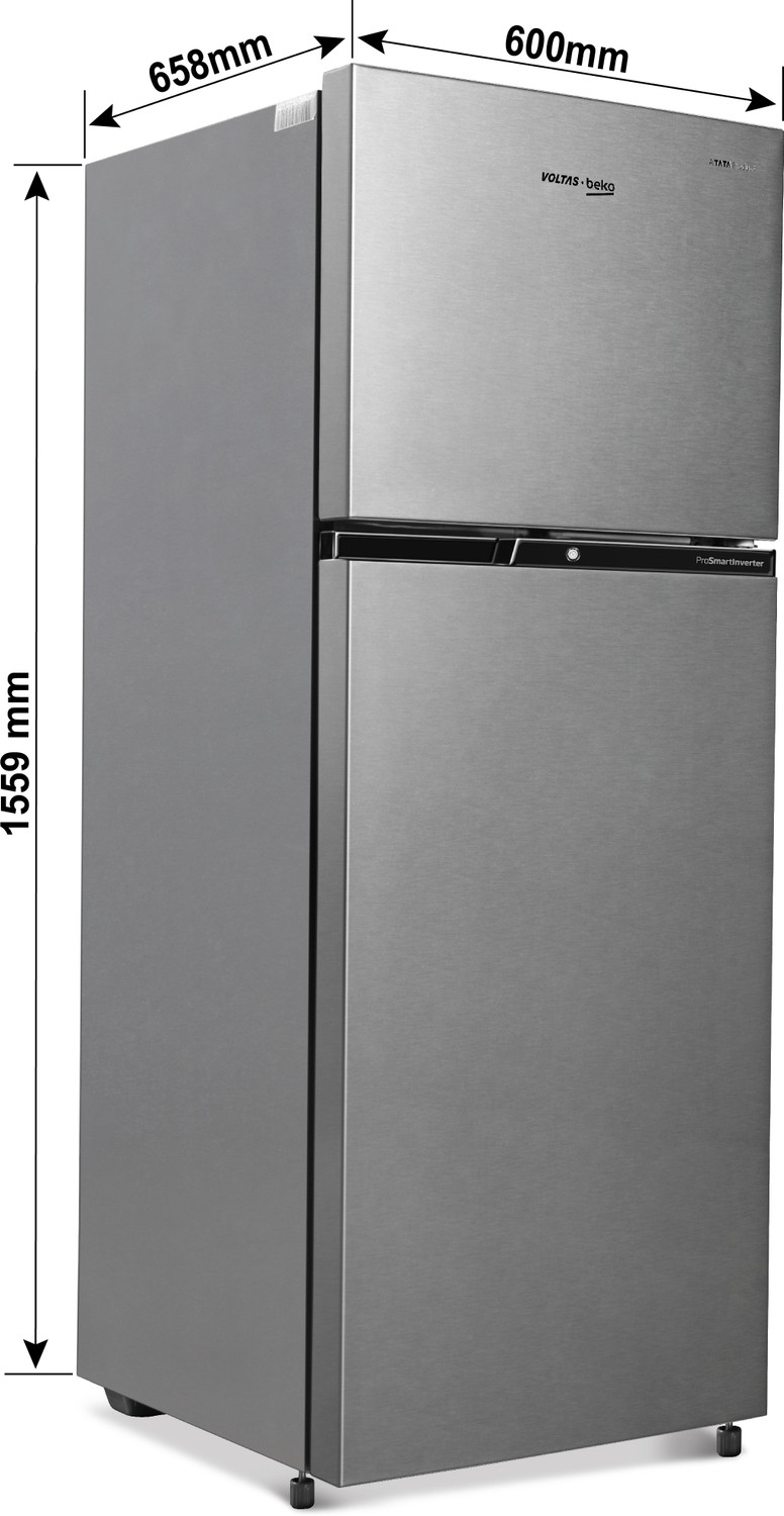 Image of Voltas Beko by A Tata Product 248 L Frost Free Double Door 3 Star Refrigerator