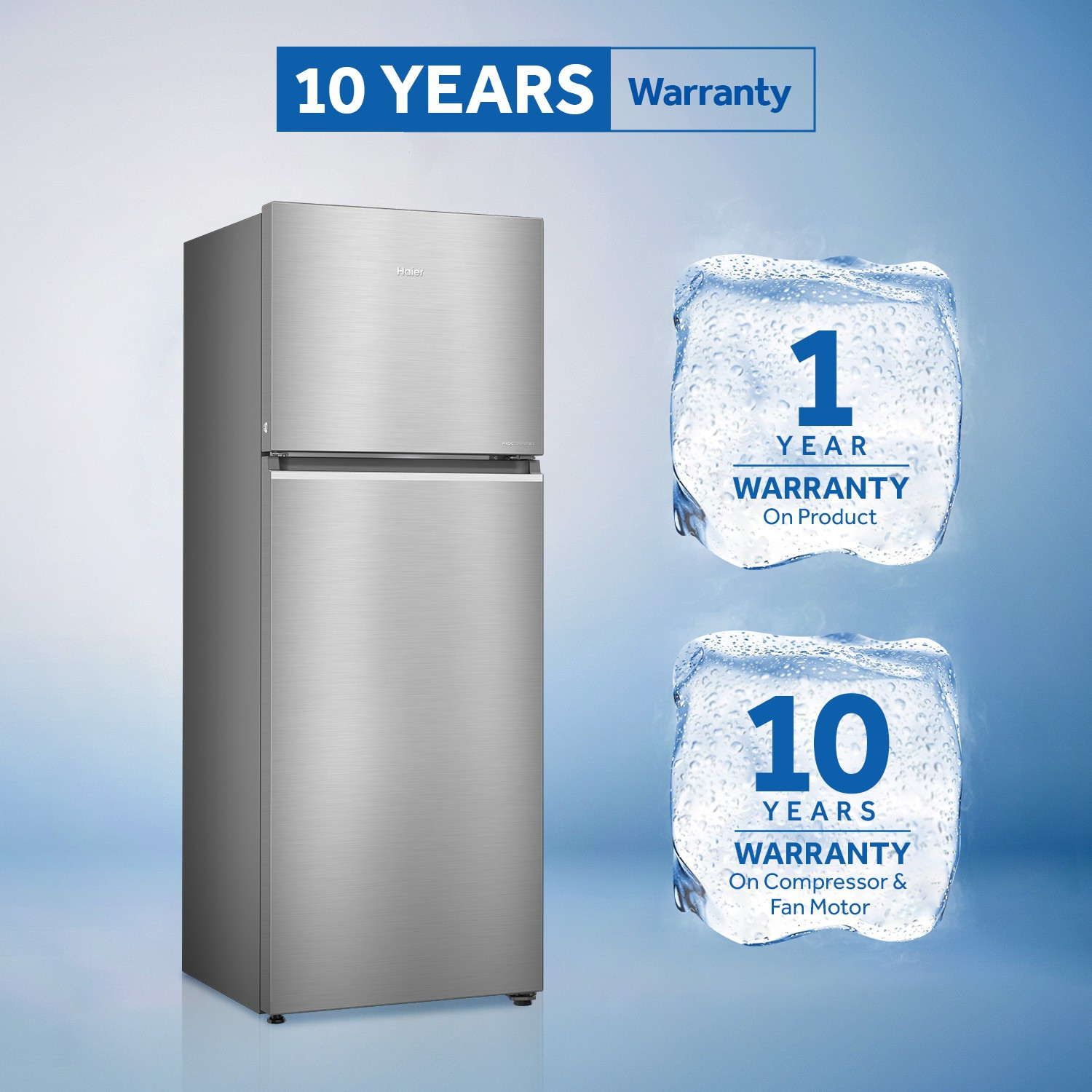 Image of Haier 375 L Frost Free Double Door 3 Star Convertible Refrigerator