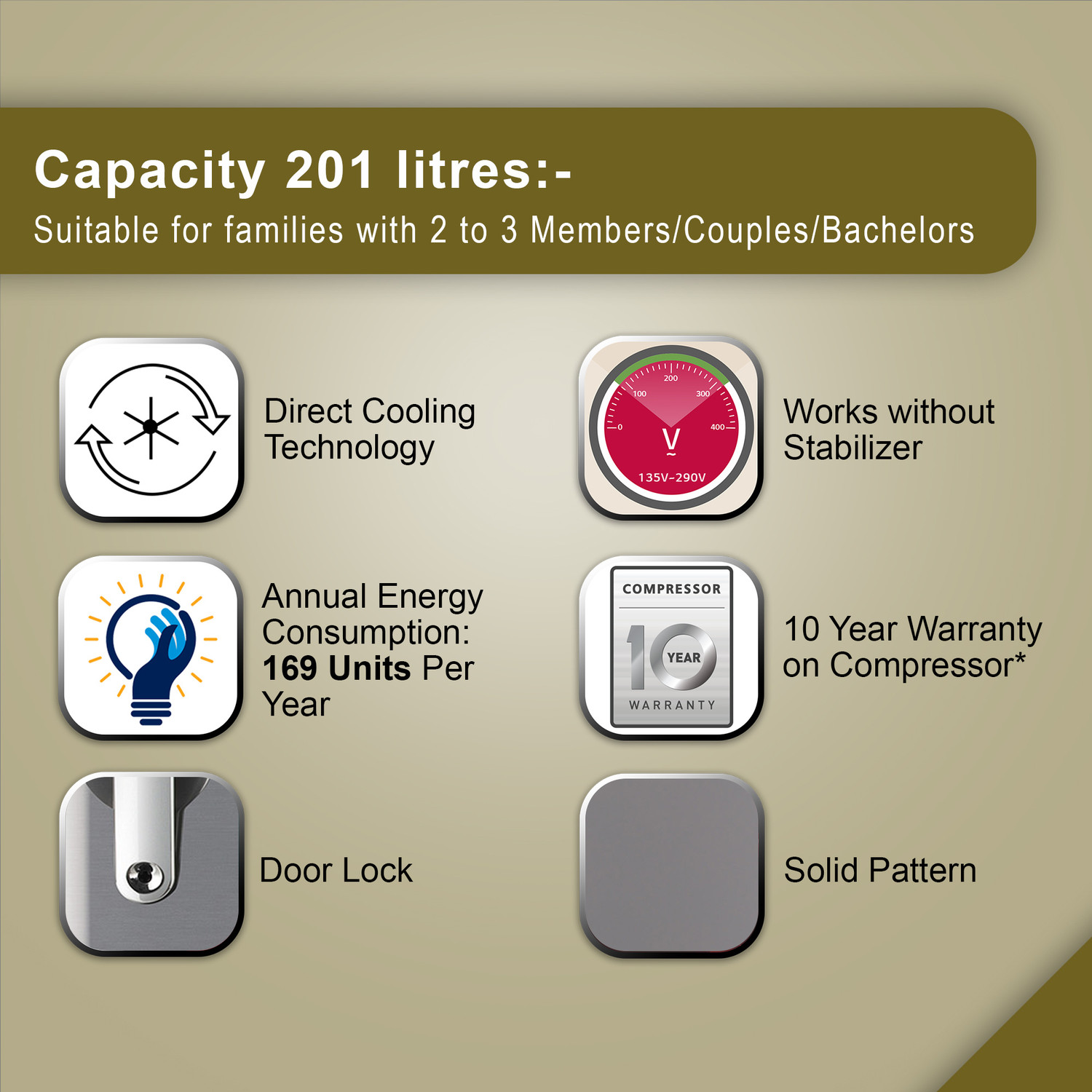 Image of LG 201 L Direct Cool Single Door 3 Star Refrigerator with Fast Ice Making