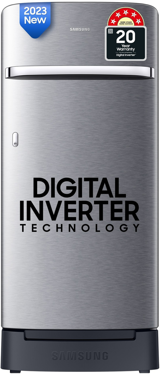 Image of Samsung 189 L Direct Cool Single Door 5 Star Refrigerator with Base Drawer with Digital Inverter