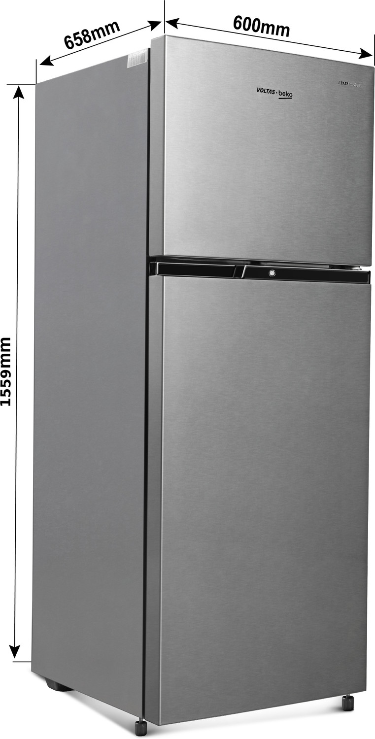 Image of Voltas Beko by A Tata Product 248 L Frost Free Double Door 2 Star Refrigerator