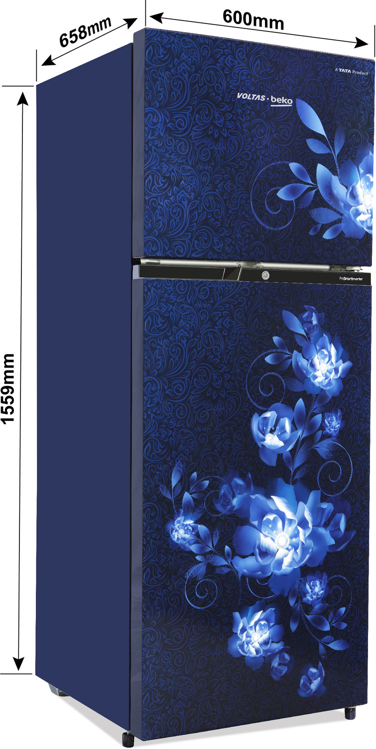 Image of Voltas Beko by A Tata Product 248 L Frost Free Double Door 3 Star Refrigerator
