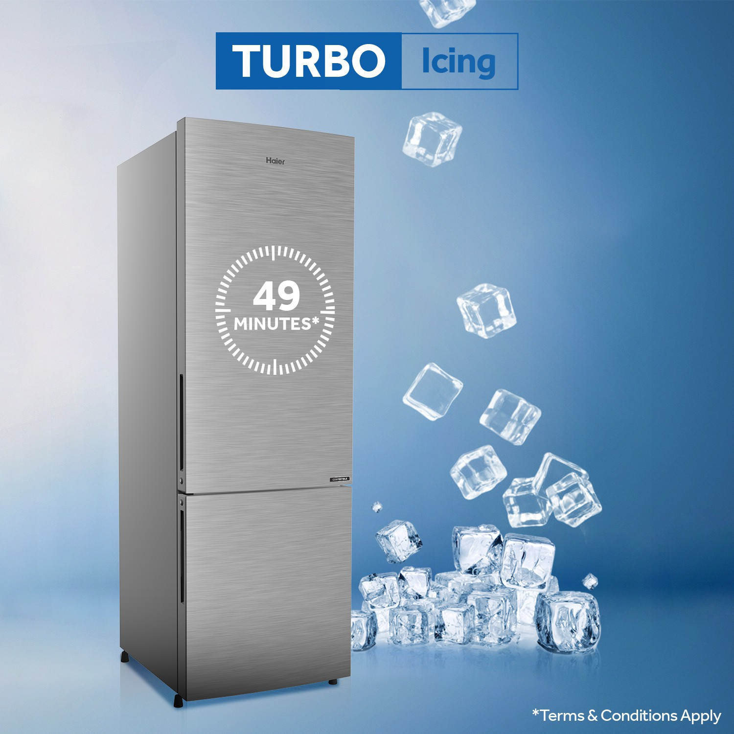 Image of Haier 276 L Frost Free Double Door 3 Star Convertible Refrigerator