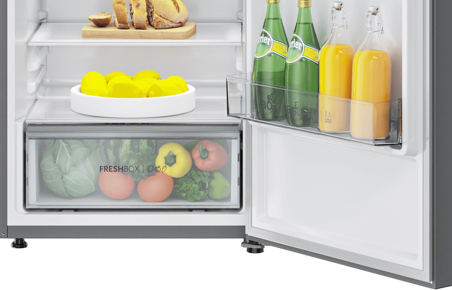 Image of Haier 358 L Frost Free Double Door 3 Star Convertible Refrigerator with Convertible 14-in-1,1 hour Icing