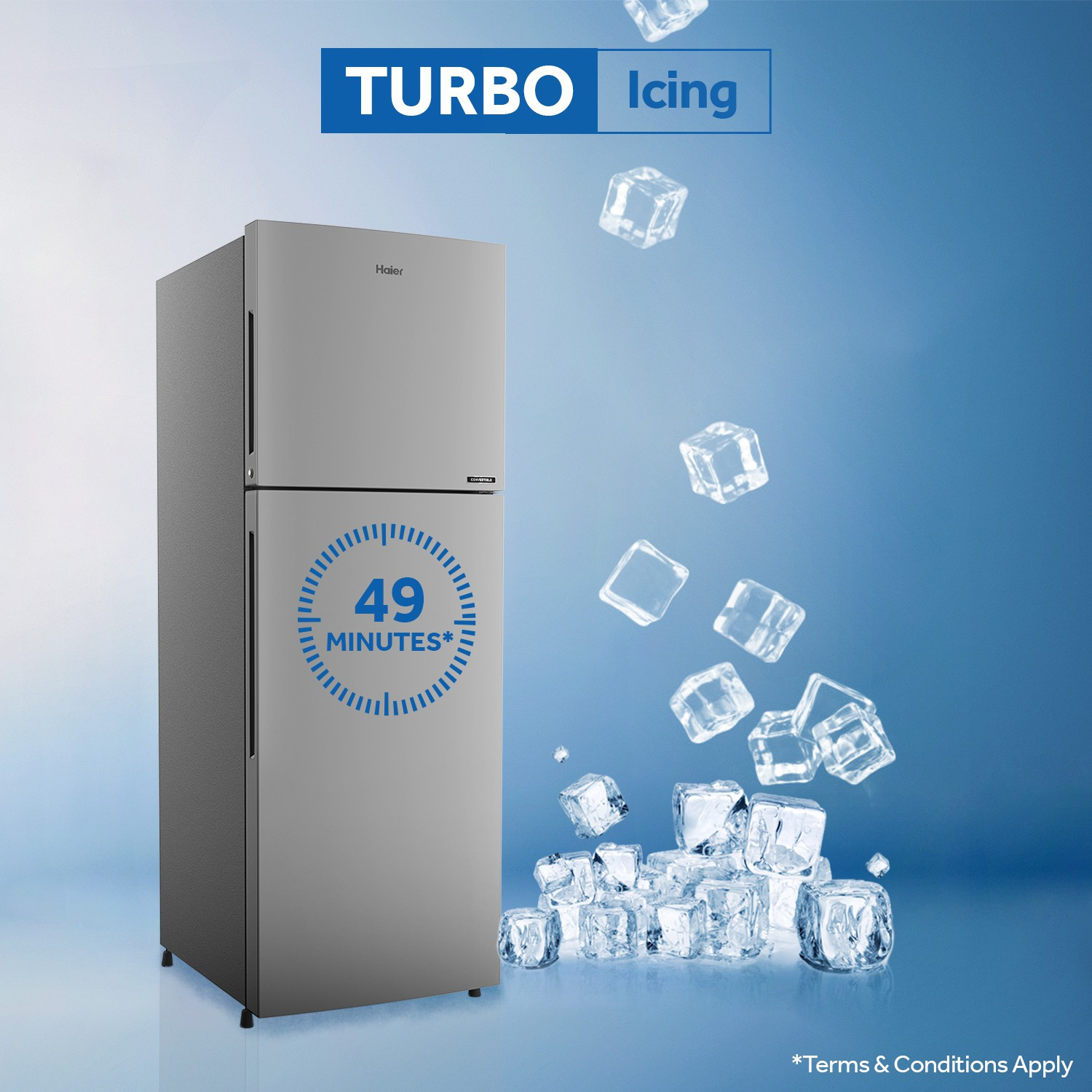 Image of Haier 278 L Frost Free Double Door Top Mount 3 Star Convertible Refrigerator