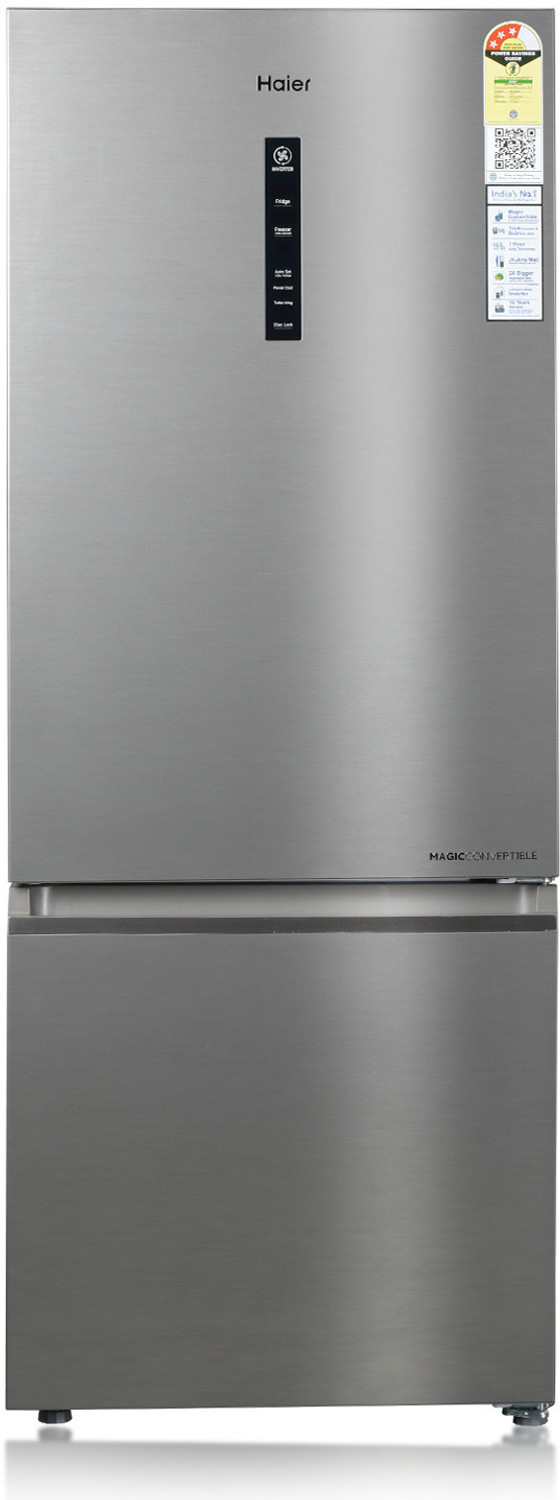 Image of Haier 325 L Frost Free Double Door 3 Star Convertible Refrigerator with 3-Star 14 In 1 Convertible Modes, 1 Hour Icing Technology, Digital Control Panel