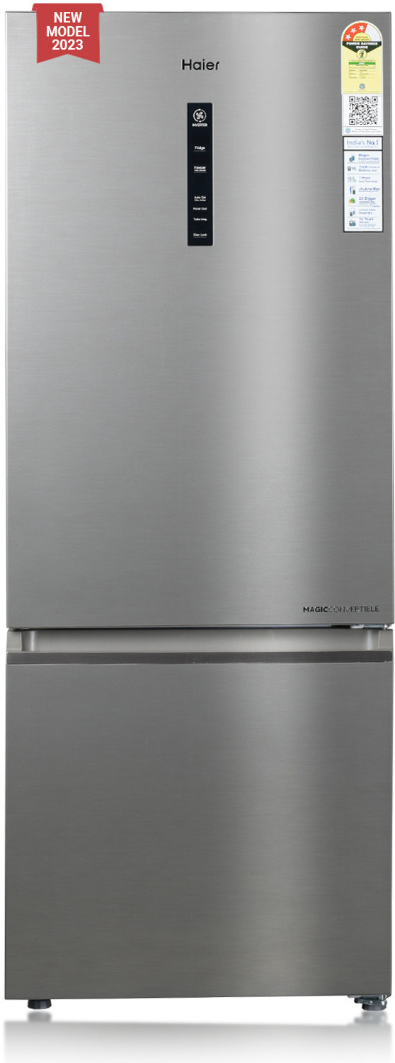 Image of Haier 325 L Frost Free Double Door 3 Star Convertible Refrigerator with 3-Star 14 In 1 Convertible Modes, 1 Hour Icing Technology, Digital Control Panel