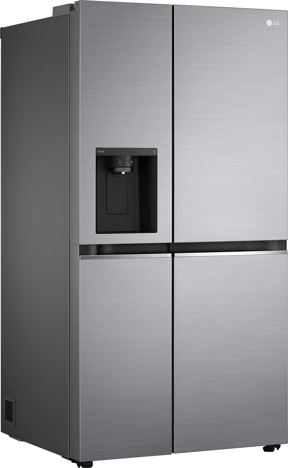 Image of LG 674 L Frost Free Side by Side Refrigerator with Smart Inverter Compressor ThinQ (Wi-Fi)� | DoorCooling+, Hygiene Fresh+, Water and Ice Dispenser (Platinum Silver III, GC-L257SL4L)