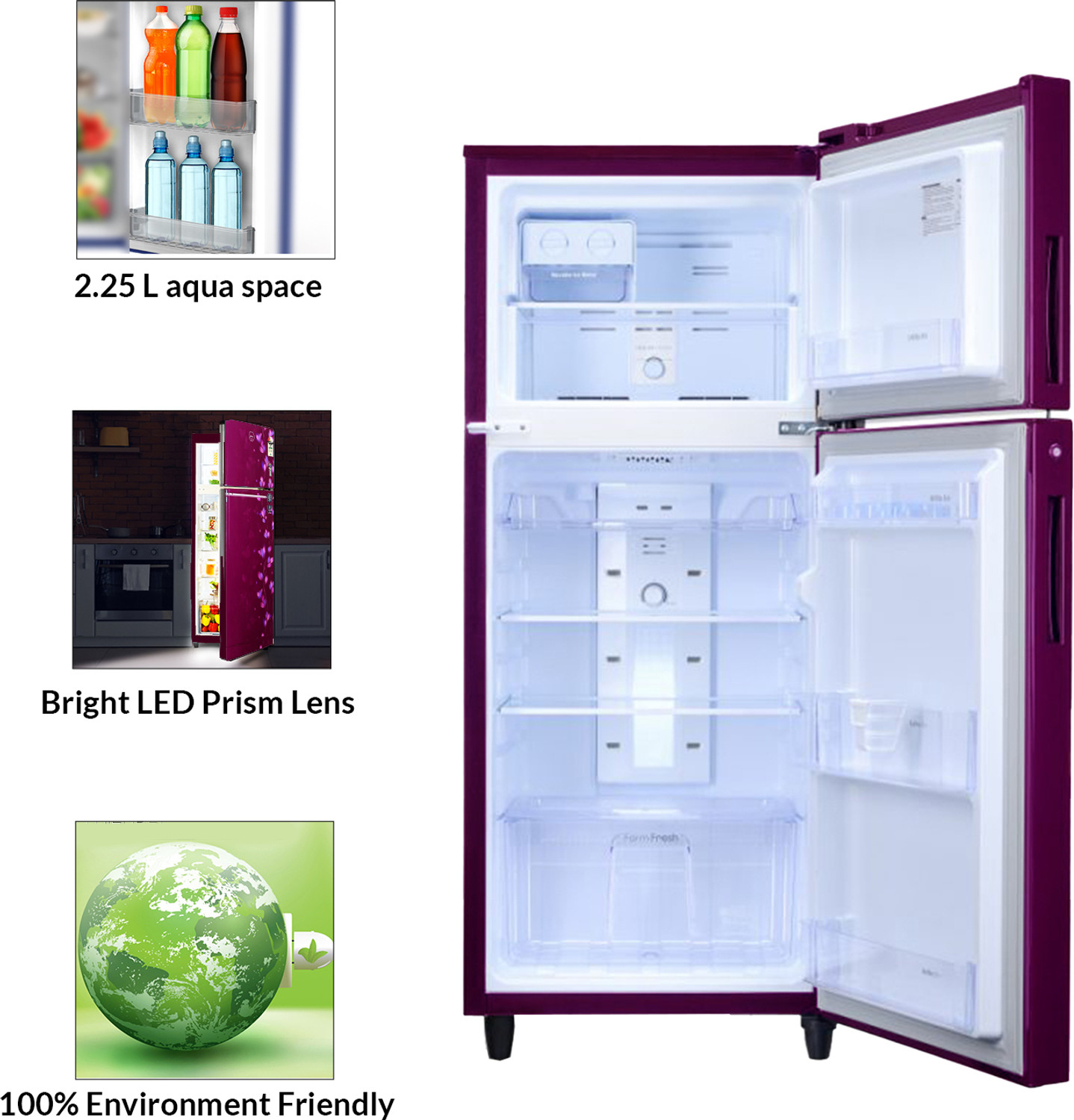 Image of Godrej 253 L Frost Free Double Door 2 Star Refrigerator