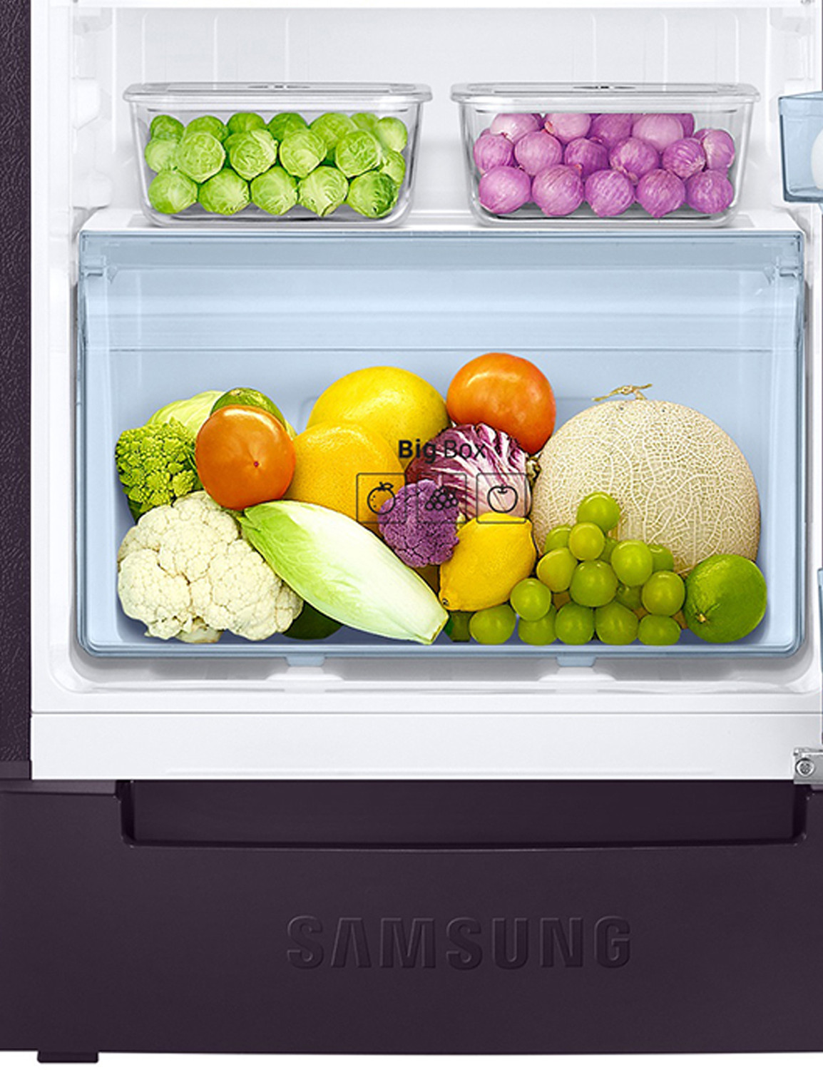 Image of Samsung 236 L Frost Free Double Door 2 Star Refrigerator with Base Drawer