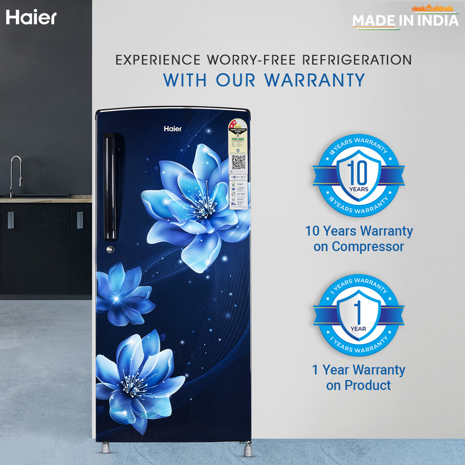 Image of Haier 185 L Direct Cool Single Door 2 Star Refrigerator