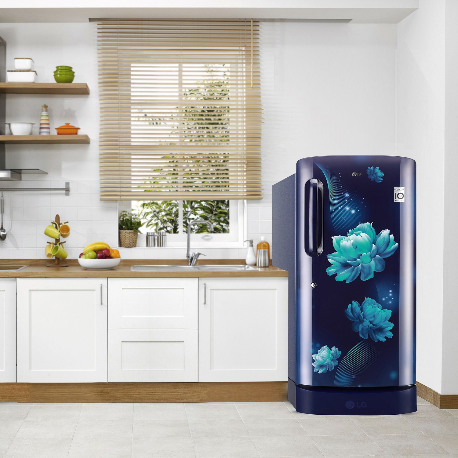 Image of LG 190 L Direct Cool Single Door 5 Star Refrigerator with Base Drawer with Smart Inverter Compressor