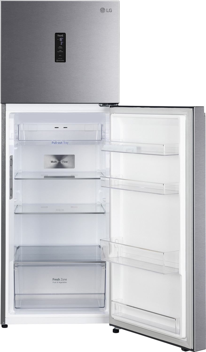 Image of LG 343 L Frost Free Double Door 3 Star Convertible Refrigerator with Wi-Fi, DoorCooling+, Smart Inverter Compressor and External LED Display