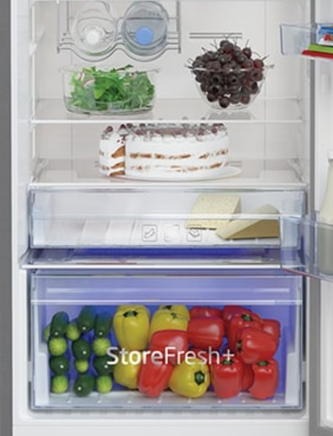 Image of Voltas Beko by A Tata Product 340 L Frost Free Double Door Top Mount 2 Star Refrigerator