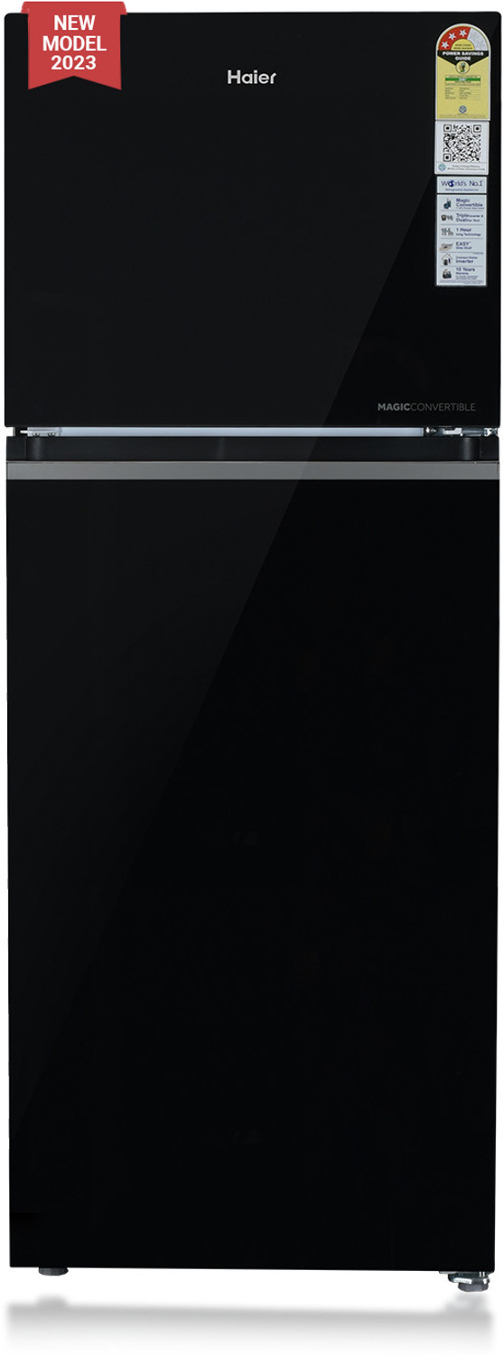 Image of Haier 328 L Frost Free Double Door 3 Star Convertible Refrigerator with Convertible 14-in-1,1 hour Icing