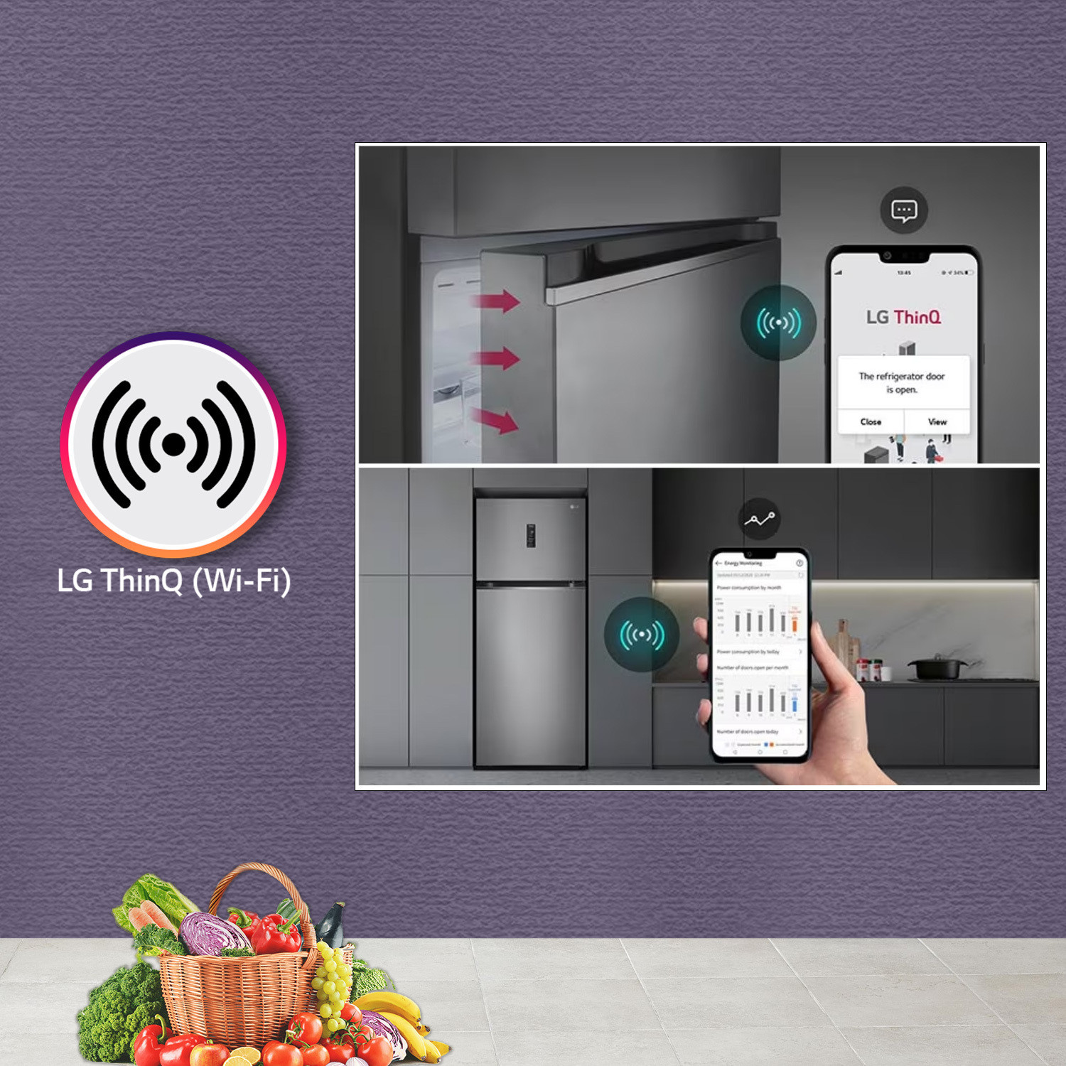Image of LG 246 L Frost Free Double Door 3 Star Convertible Refrigerator