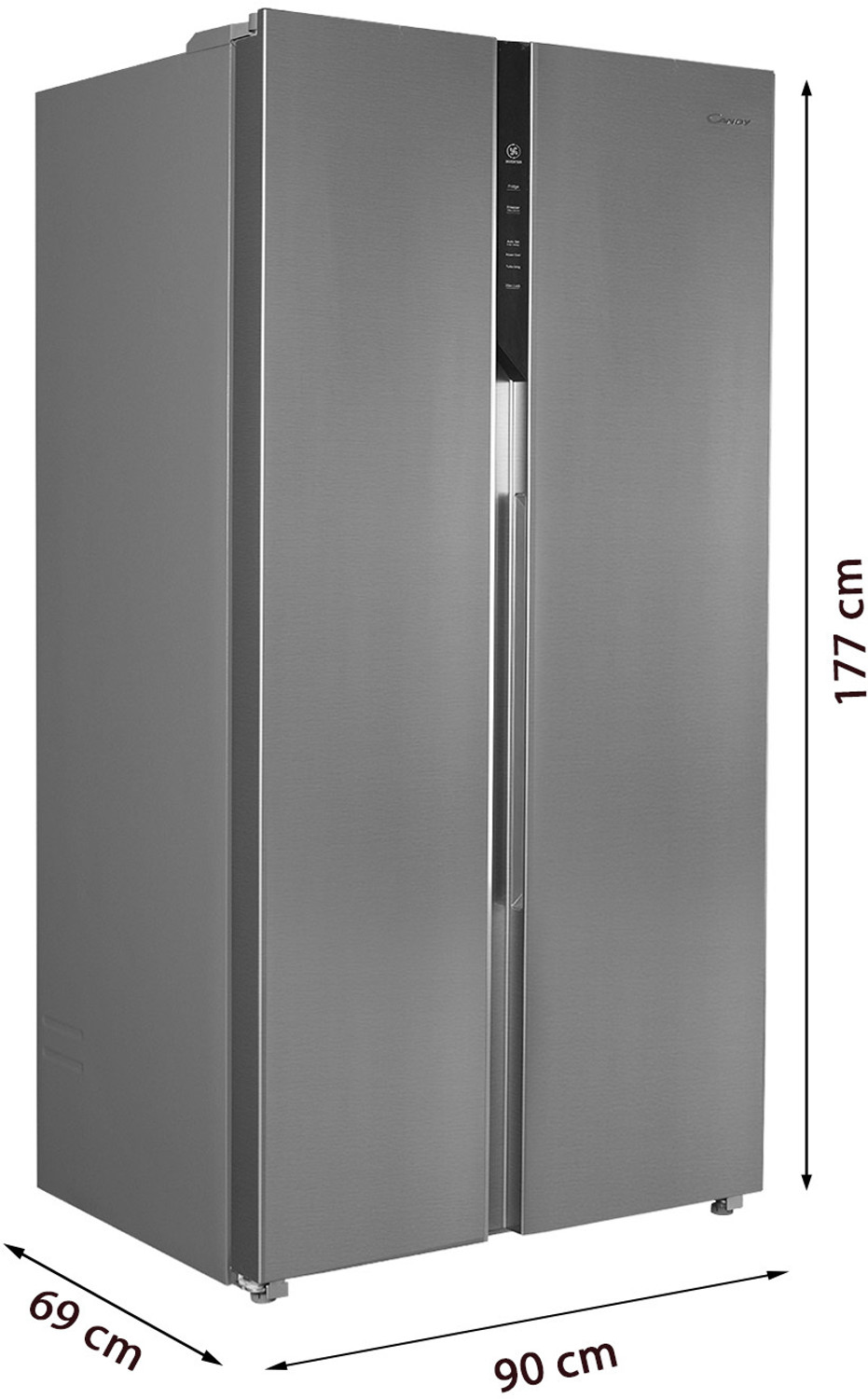 Image of CANDY 602 L Frost Free Side by Side Refrigerator with 100 % Convertible refrigerator with Deo Fresh Technology , Innovative Inverter Compressor Technology