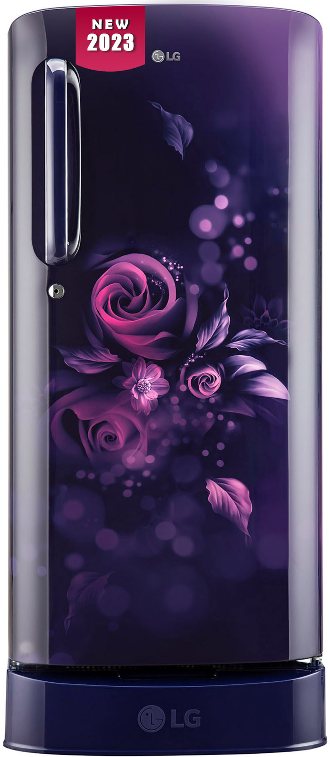 Image of LG 185 L Direct Cool Single Door 5 Star Refrigerator with Base Drawer with Smart Inverter Compressor, Smart Connect, Fast Ice Making