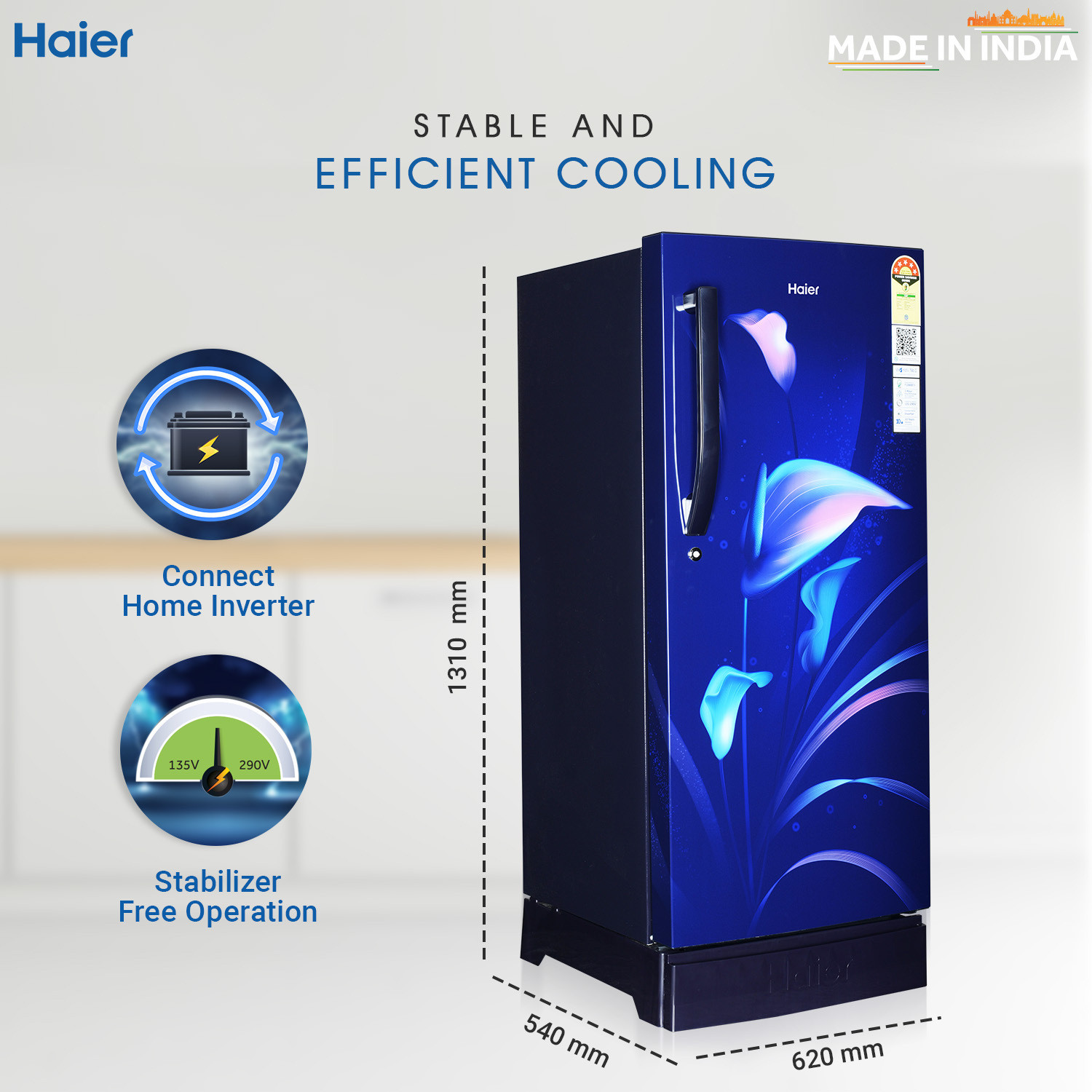 Image of Haier 185 L Direct Cool Single Door 5 Star Refrigerator with Base Drawer