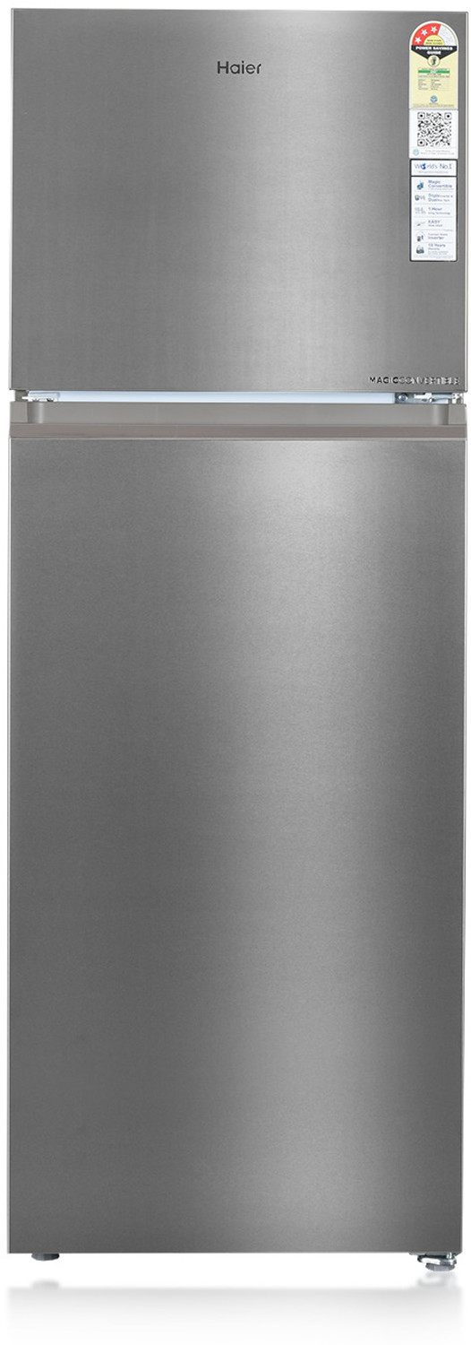 Image of Haier 358 L Frost Free Double Door 3 Star Convertible Refrigerator with Convertible 14-in-1,1 hour Icing