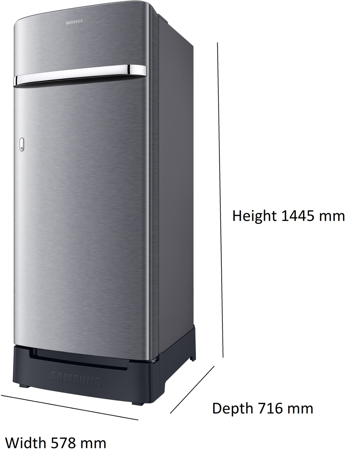 Image of Samsung 215 L Direct Cool Single Door 5 Star Refrigerator