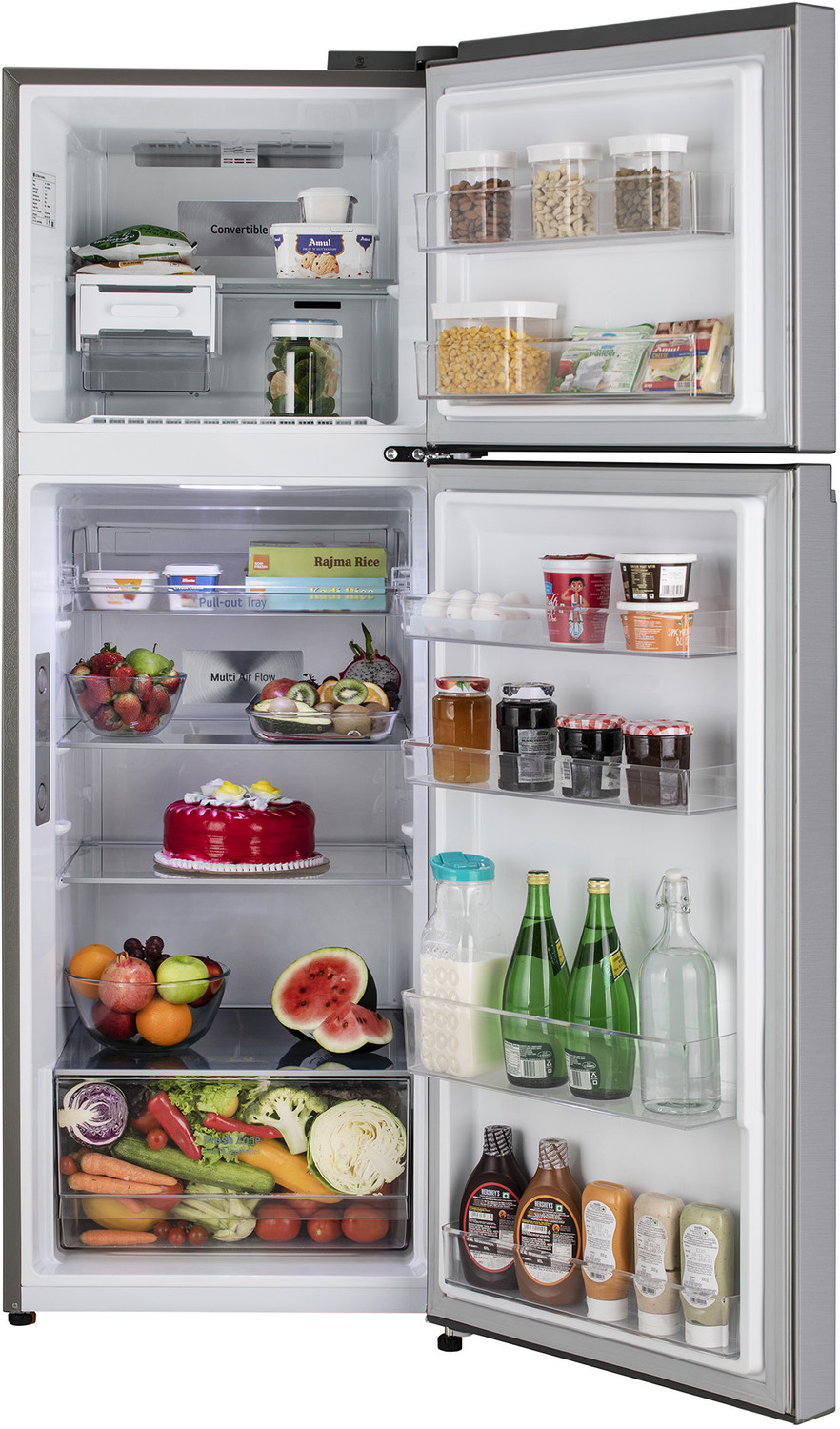Image of LG 343 L Frost Free Double Door 3 Star Convertible Refrigerator with Wi-Fi, DoorCooling+, Smart Inverter Compressor and External LED Display