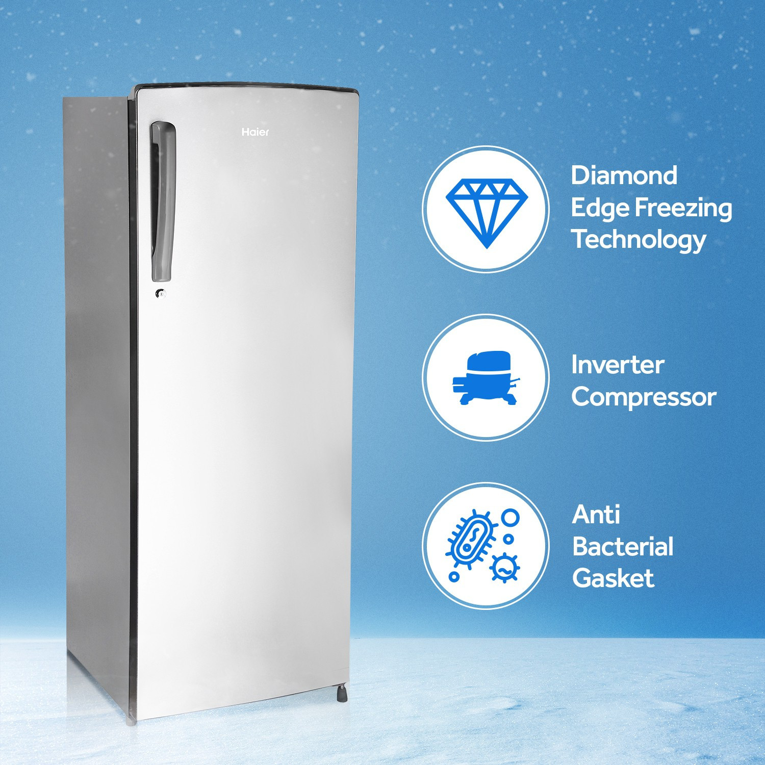 Image of Haier 262 L Direct Cool Single Door 3 Star Refrigerator