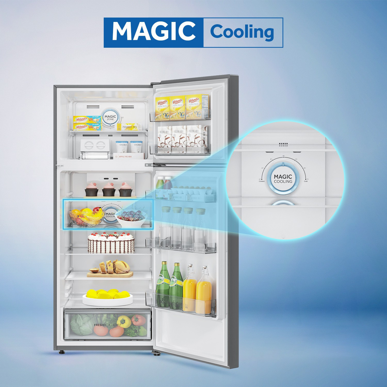 Image of Haier 375 L Frost Free Double Door 3 Star Convertible Refrigerator