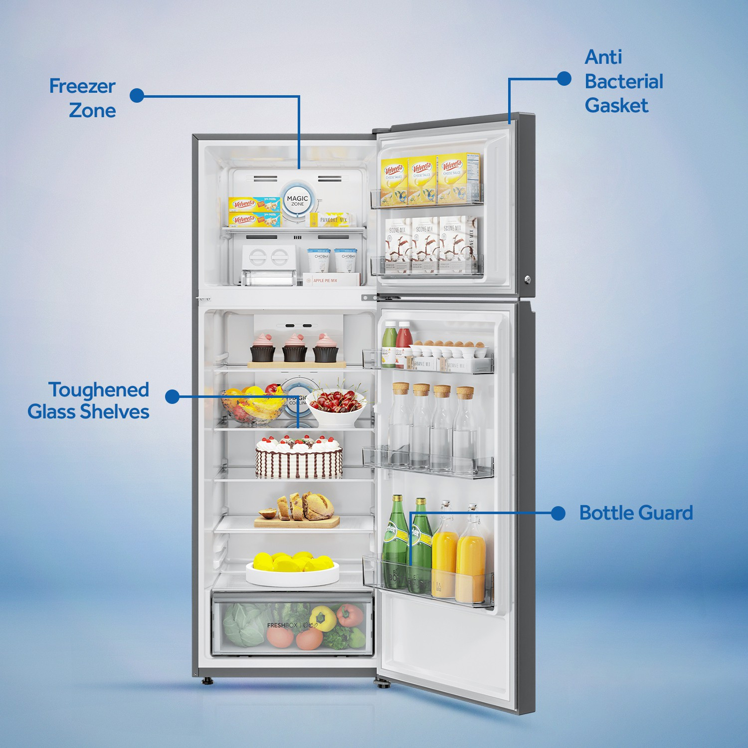 Image of Haier 345 L Frost Free Double Door 3 Star Convertible Refrigerator