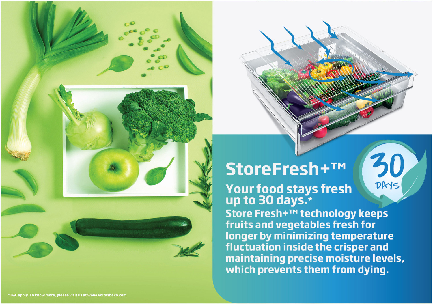 Image of Voltas Beko by A Tata Product 340 L Frost Free Double Door Top Mount 2 Star Refrigerator